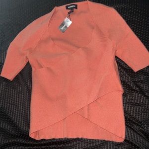 BEBE shirt with tag, Coral pink/pink, Size M,